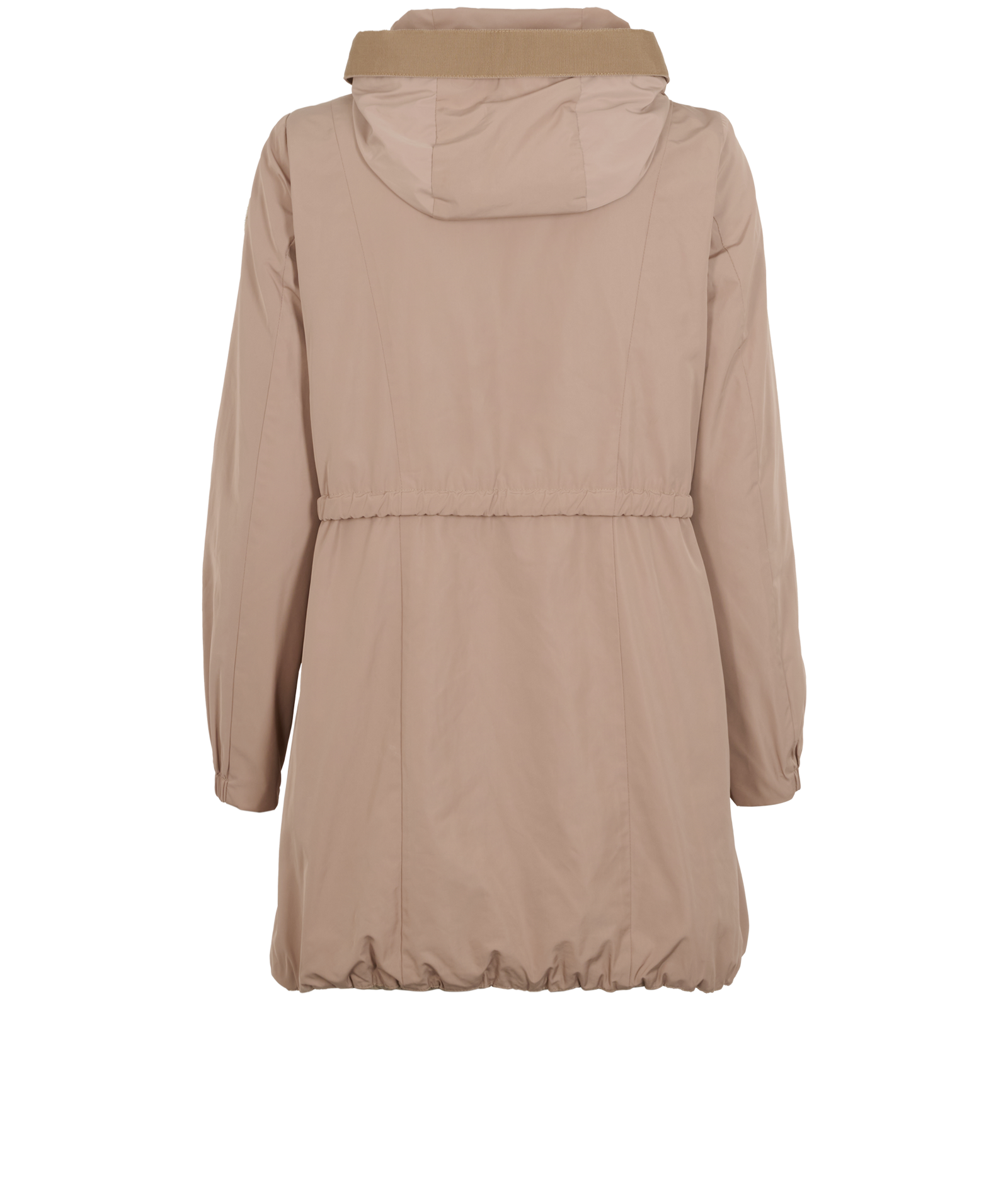 Moncler Topaze Hooded Parka, &pound;310, Clothing, Beige, Polyester, Back view