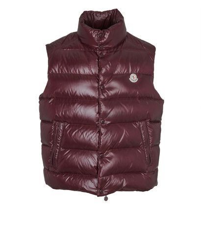 Moncler Quilted Gilet, &pound;290, Clothing, Burgundy, Down Feathers, Front view