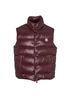 Moncler Quilted Gilet, &pound;290, Clothing, Burgundy, Down Feathers, Front view