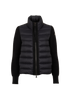 Moncler Tricot Knit Cardi, &pound;275, Clothing, Black, Polyester (Polymer), Front view