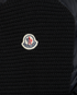 Moncler Tricot Knit Cardi, &pound;275, Clothing, Black, Polyester (Polymer), Other view