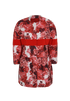 Moncler Sophie Floral Jacket, &pound;495, Clothing, Red, Polyester (Polymer), Front view