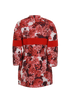 Moncler Sophie Floral Jacket, &pound;495, Clothing, Red, Polyester (Polymer), Back view
