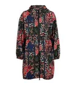 Moncler Lichen Oversized Parka, Polyamide, Multi, SZ XS, 2*