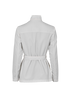 Moncler Belted Zipped Jacket, £250, Clothing, White, Polyester (Polymer), Back view