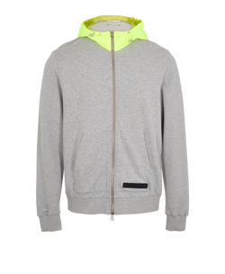 Moncler Maglia Zip Up, Mens, Cotton, Grey, UK L, 3*