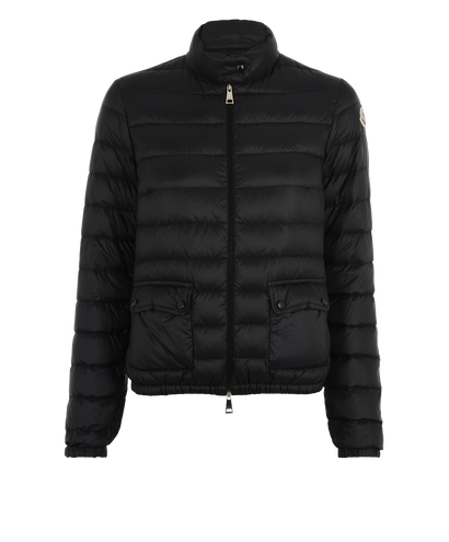 Moncler Lans Packable Short Jacket, &pound;275, Clothing, Black, Down Feathers, Front view