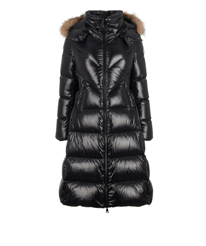 Moncler Ribafur Long Puffer Jacket - UK12, front view