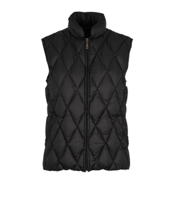 Moncler Quilted Zip-Up Gilet, Down, Black, UK 10, 2*
