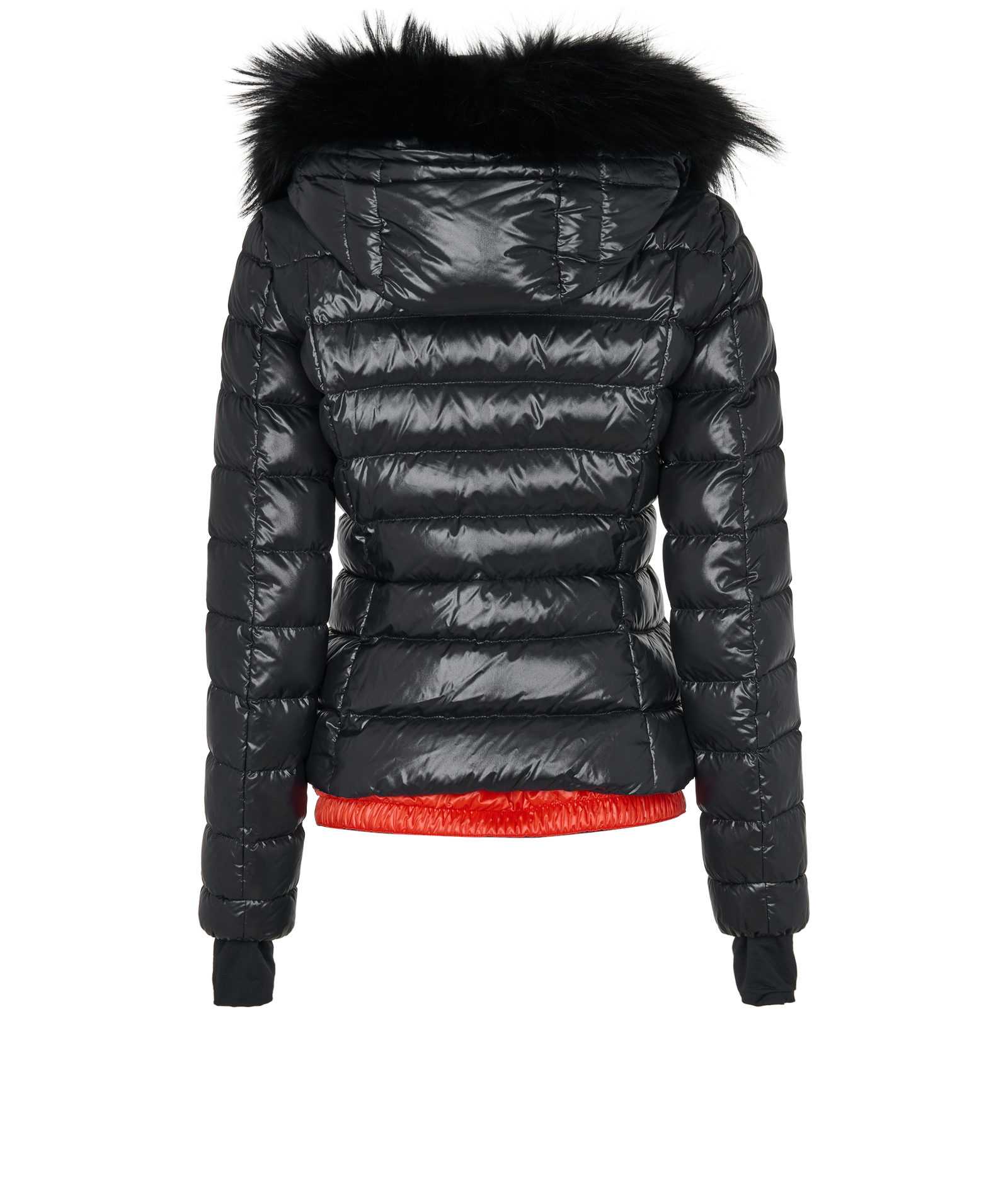 Moncler Hooded Puffer, &pound;650, Clothing, Black, Down Feathers, Back view