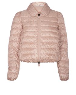 Moncler Puffer Spotted Jacket, Polymide/Down, Pink, UK 6, 2*
