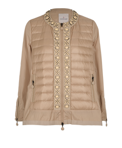 Moncler Alexis Jacket, Poly/Down, Beige, UK14, 2*