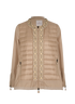 Moncler Alexis Jacket, &pound;350, Clothing, Beige, Down Feathers/Polyester Mix, Front view