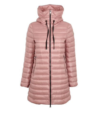 Moncler Hooded Puffer Jacket, &pound;450, Clothing, Pink, Down Feathers, Front view