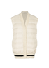 Moncler Knitted Vest, £375, Clothing, White, Down Feathers/Nylon/Wool, Front view