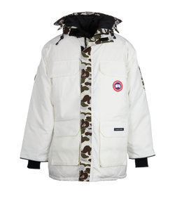 Moncler Expedition For Concepts X Bape Parka, Down,Men,White,Sz XL,4*