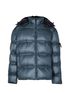 Moncler Genius Ramis Jacket, &pound;350, Clothing, Black/Blue, Down Feathers, Front view