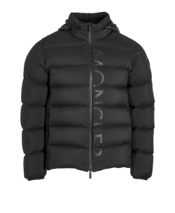 Moncler Dieng Puffer Jacket, Mens, Down/Poly, Black, Sz M, 2*