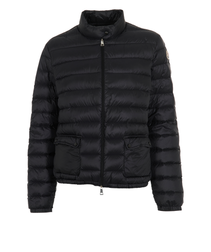 Moncler Lans Jacket, &pound;375, Clothing, Black, Down Feathers/Polyester Mix, Front view