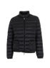 Moncler Lans Jacket, &pound;375, Clothing, Black, Down Feathers/Polyester Mix, Front view