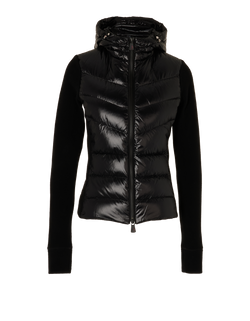 Moncler Maglia Cardigan, Poly/Down, Black, Sz XS, 2*