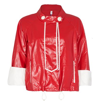Moncler Cropped Waterproof Jacket, front view