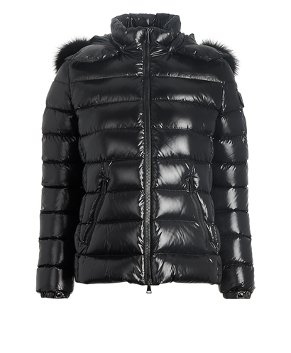 Moncler Bady Short Jacket, &pound;595, Clothing, Black, Down Feathers/Nylon, Front view