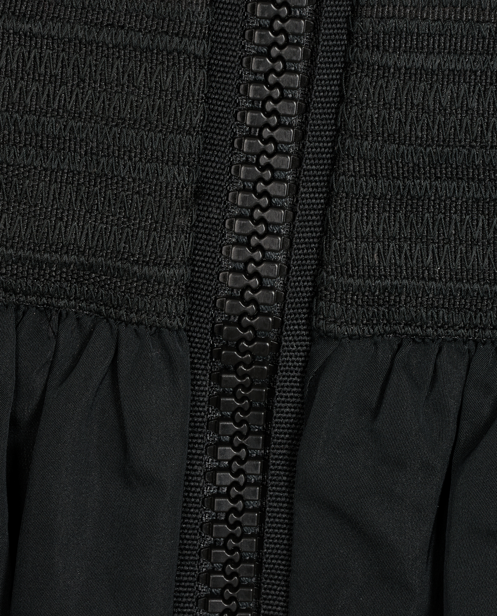 Moncler Peplum Short Sleeved Sports Jacket, &pound;220, Clothing, Black, Polyester Mix, Other view