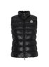 Moncler Ghany Gilet, &pound;250, Clothing, Black, Down Feathers, Front view