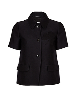 Maison Margiela Short Sleeve Jacket, Wool, Black, UK 8