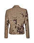 Mulberry Floral Printed Tweed Jacket, back view