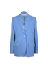 Off White Blazer Jacket, £250, Clothing, Blue, Linen, Front view