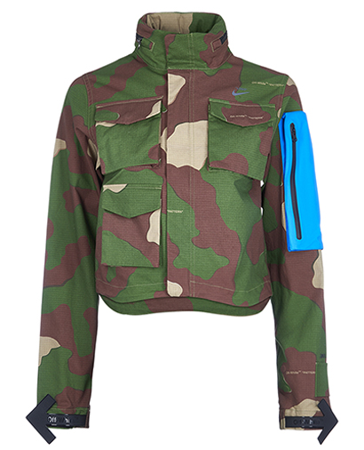 Off White Nike Collab Camo Jacket, front view