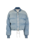 Off-White X Levi's Denim Cropped Puffer, front view