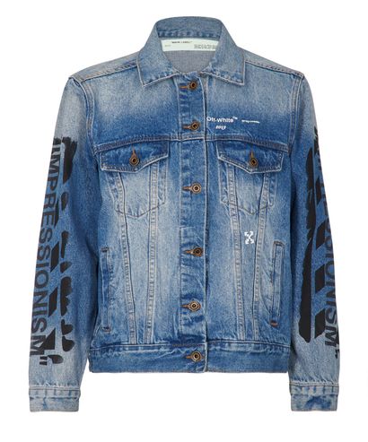 Off White Impressionism Denim Jacket, Jackets - Designer Exchange | Buy ...