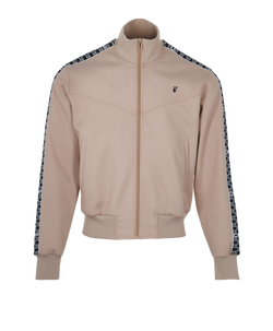 Off-White Zip Up Jacket, Mens, Polyamide, Beige, SzS, 3*