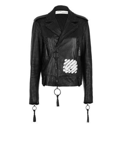 Off-White Leather Jacket, front view