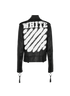 Off-White Leather Jacket, back view