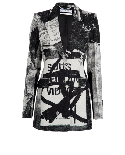 Off White x P.Tomek Print Hourglass Blazer, front view