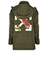 Off White Floral Military Jacket, other view