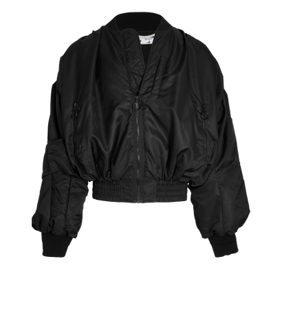 Off-White Back Print Bomber Jacket, front view