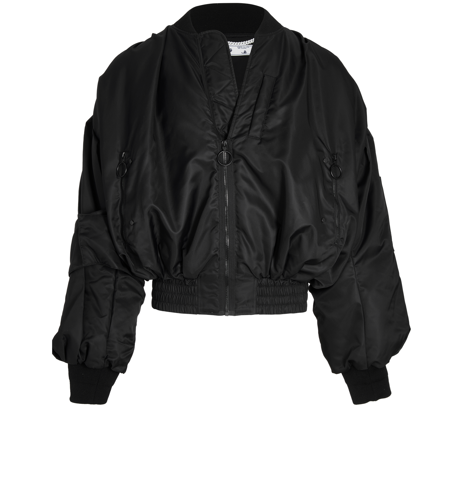 Off-White Back Print Bomber Jacket, Jackets - Designer Exchange | Buy ...