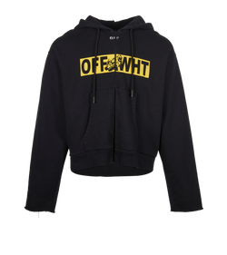Off-White Motorbike & Logo Jacket, Mens, Cotton, Black, Sz L, 2*
