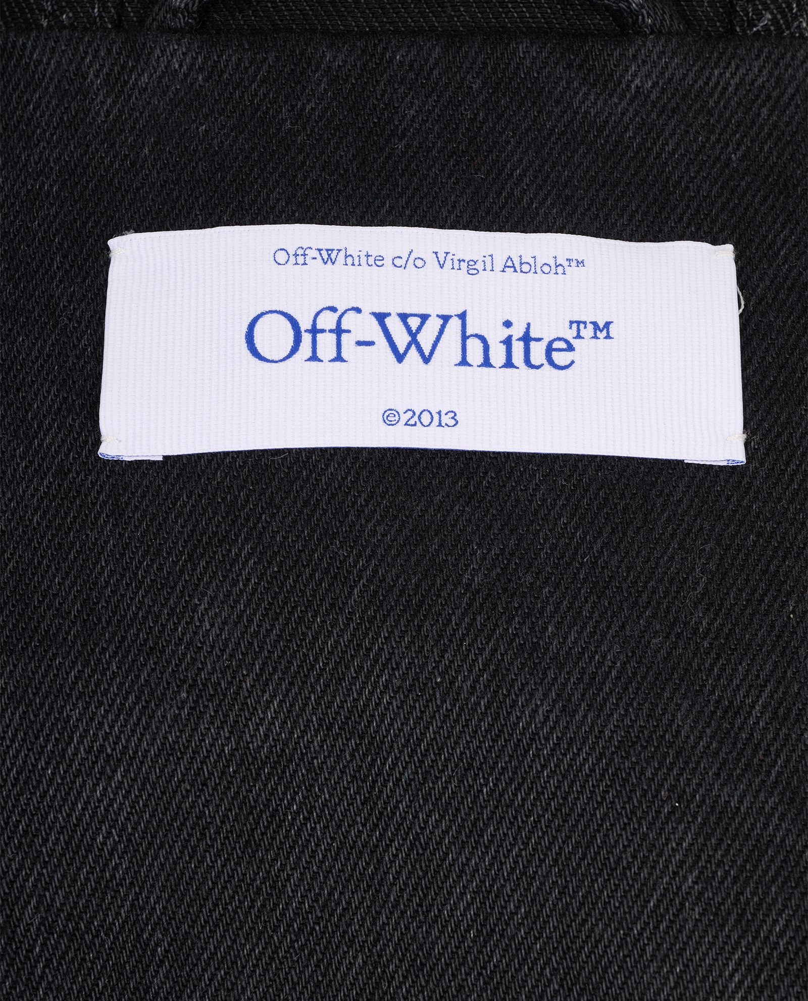 Off-White Oversized Denim Jacket, &pound;210, Clothing, Black, Denim, Other view