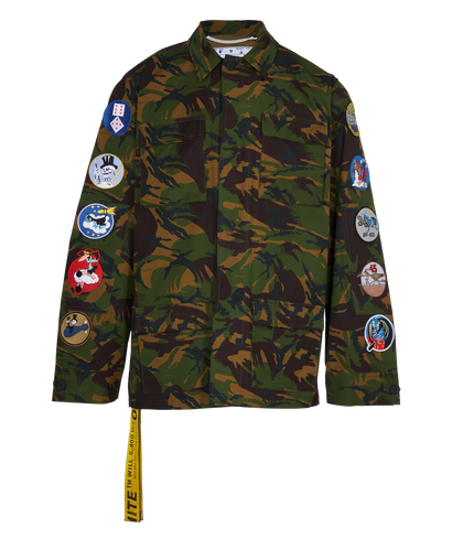 Off-White Camo Military Jacket, front view