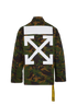 Off-White Camo Military Jacket, back view