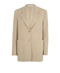 Palm Angels Knit Tape Blazer, Cotton/Poly, Beige, UK 10, 3*
