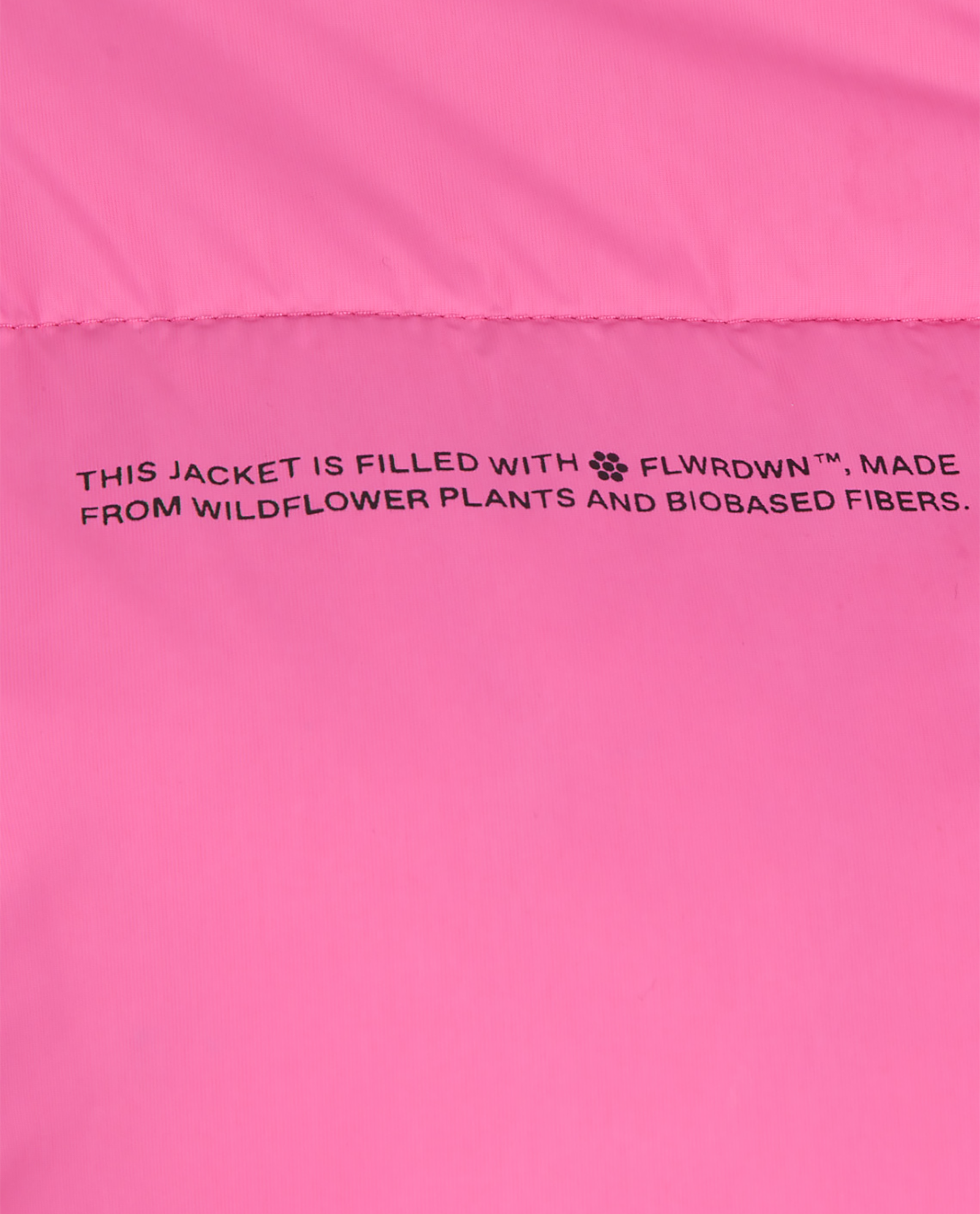 Pangaia Flwrdwn Bomber, &pound;90, Clothing, Pink, Nylon (Polymer), Other view