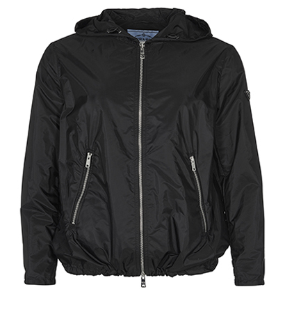 Prada Re-Nylon Jacket with Hood, front view