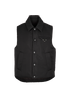 Prada Logo Gilet, &pound;750, Clothing, Black, Polyester (Polymer), Front view